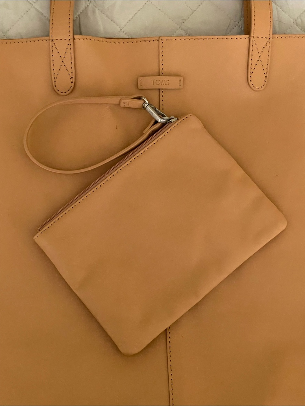 Toms Leather Tote with Detachable Wristlet - Picture 10 of 10